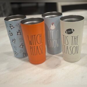 4 Rae Dunn Tumblers 17oz. (Lids NOT included)